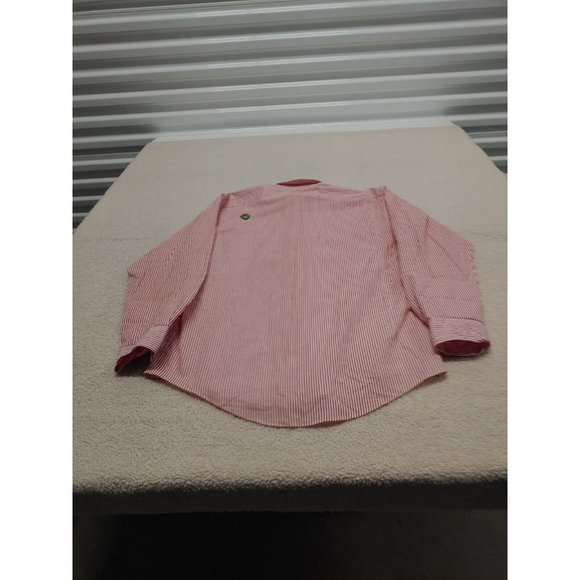 Mili Designs Button Up Shirt Women's M Red Striped Christmas Embroidered - Picture 12 of 15